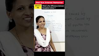 What is the Difference between Exception and Error in Java ? #shorts #youtubeshorts #viral