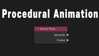 The Very Basics of Procedural Animation (Geometry Nodes, Blender)