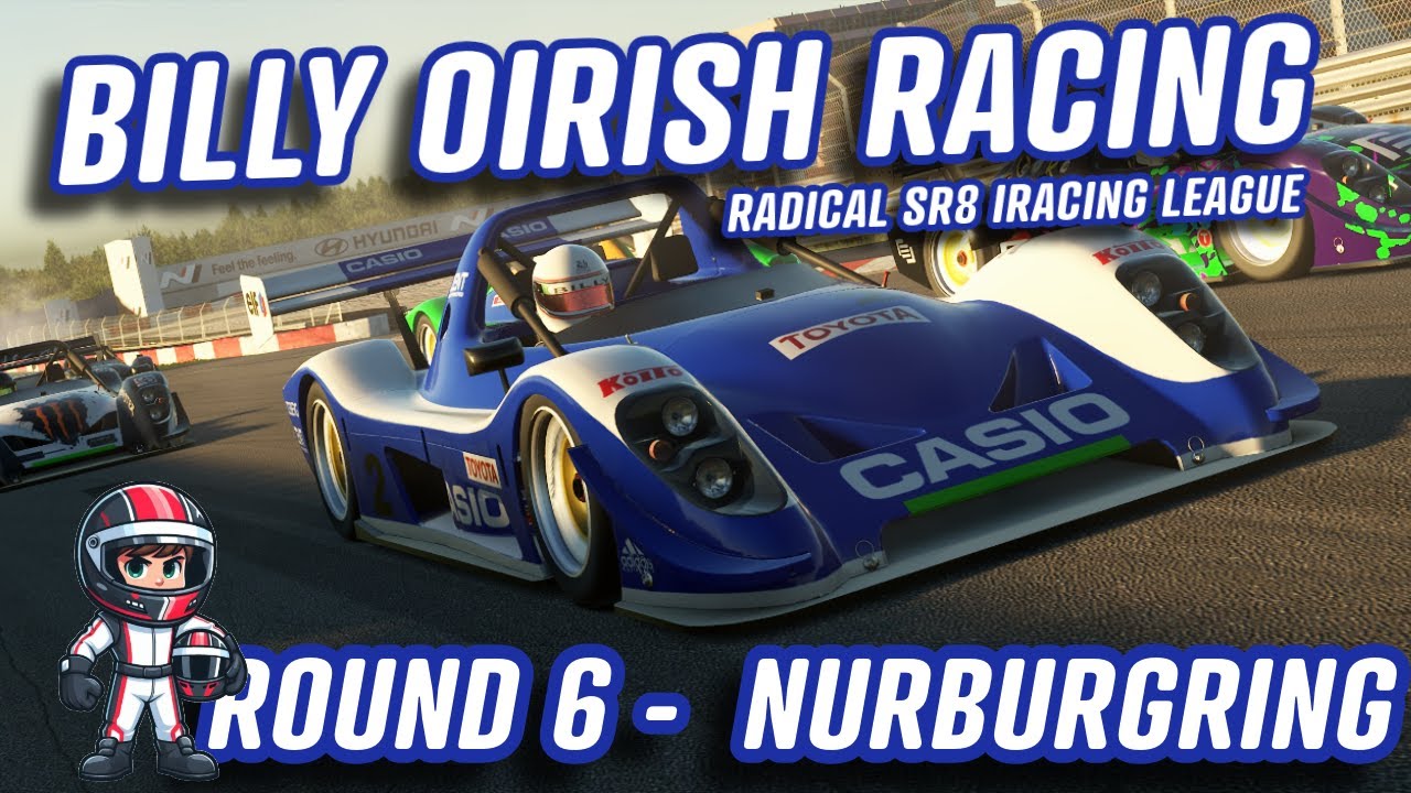 🔴 LIVE - iRacing -Billy Oirish Racing Radical SR8 League - Round 6 ...