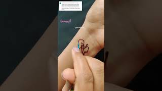 Ismail Name Henna Tattoo Design| #akcreativity #AKcreativityHenna #hennacalligraphy