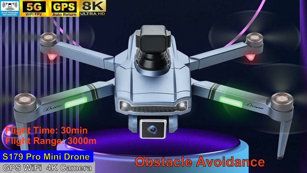 S179 Pro Obstacle Avoidance 8K Brushless Drone – Just released