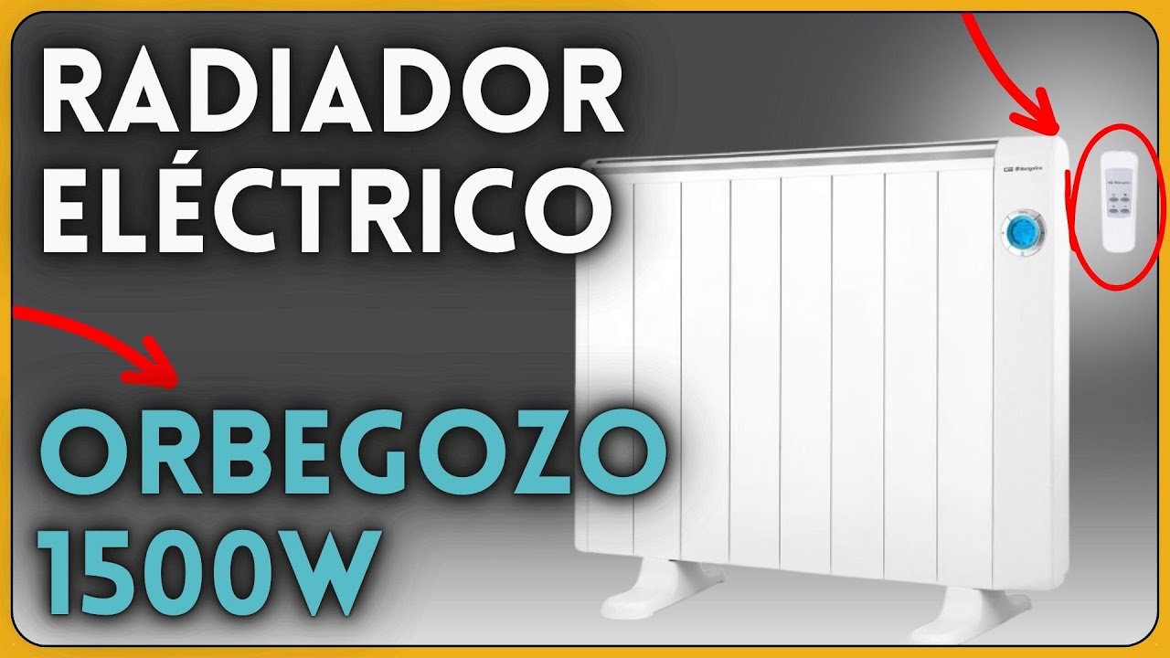 Emisor térmico RRE 1510 de Orbegozo en color blanco y cuerpo de aluminio, diseño elegante, 1500W