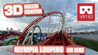 VR180 3D Munich Olympia Looping Achterbahn | VR Roller Coaster onride POV | Rheinkirmes Düsseldorf