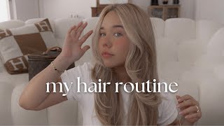 My hair routine: my favorite hair care products & how I style it ft Dyson Airwrap (Blowout tutorial)