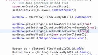 Android Developing Applications Tutorial   92   WebView Settings