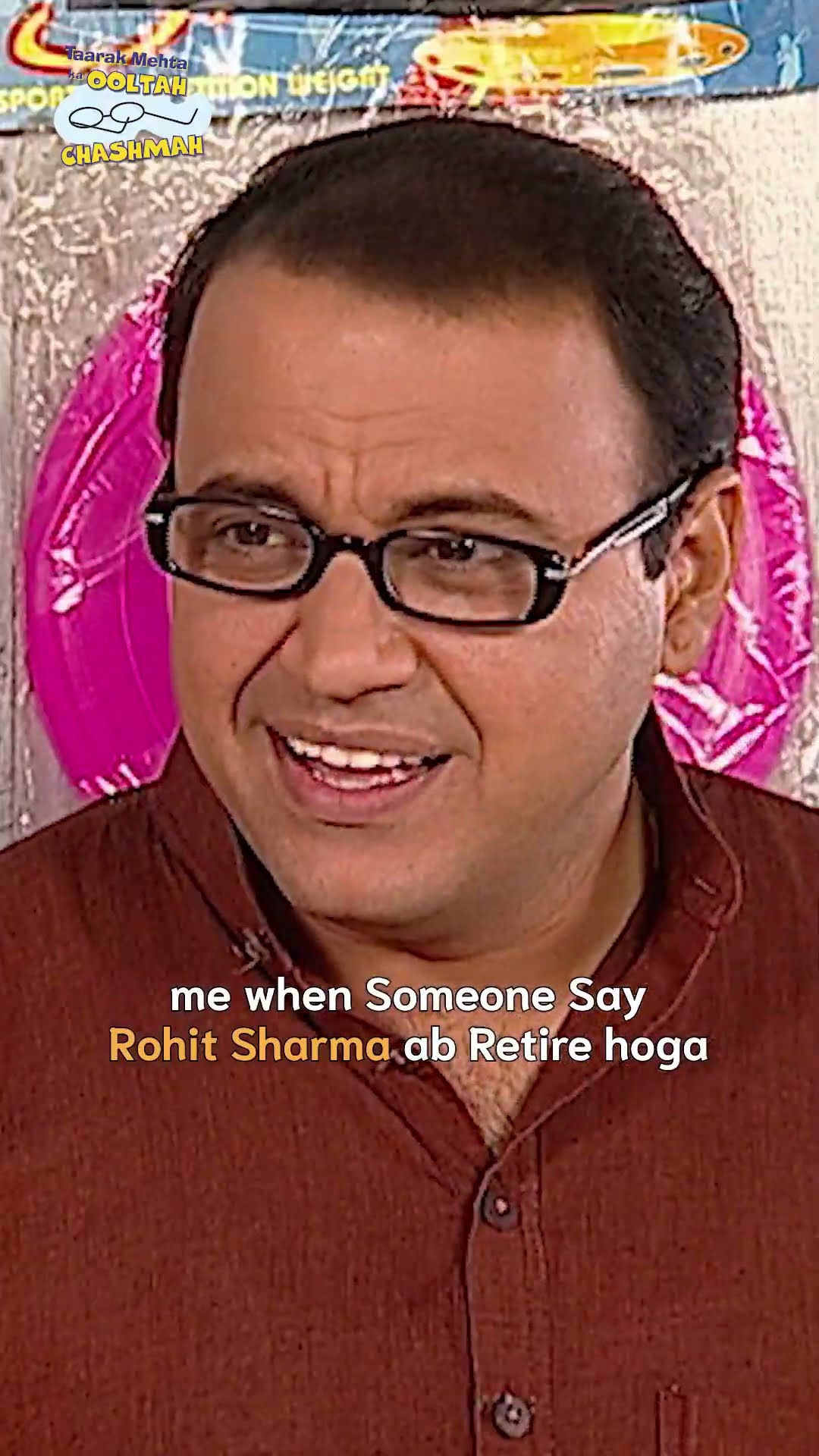 When Someone Says Rohit Sharma ab Retire hoga!#tmkoc #relatable #comedy  #funny #shorts #reels