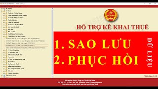 Hướng dẫn Sao lưu và phục hồi dữ liệu HTKK chuyên nghiệp | Mr Kim Cương screenshot 3