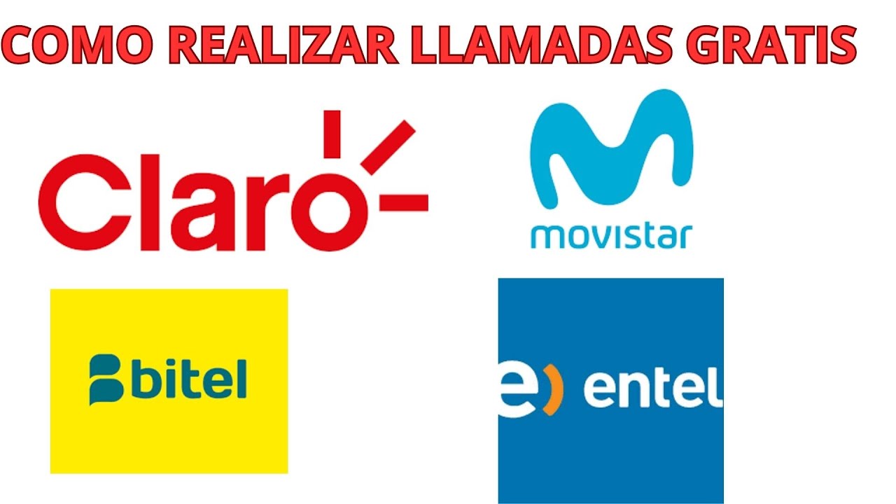 Como realizar llamadas gratis Claro-Movistar-Bitel y Entel - YouTube