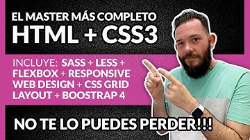 Curso MASTER de HTML y CSS avanzado 🚀  2020 / Curso  desde CERO de 👉 PRINCIPIANTE a EXPERTO