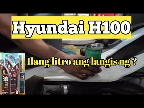 HOW TO CHANGE OIL HYUNDAI H100 2020 MODEL #hyundai #h100 #pertua ...