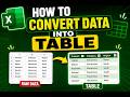 Convert Data into Table