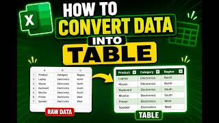 Convert Data into Table