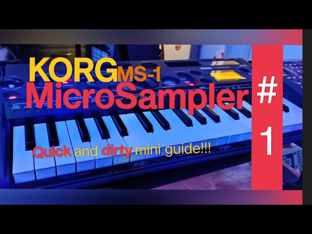 KORG MS-1 the Microsampler #1 tips,tricks,ideas - YouTube