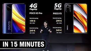 Poco F3 & X3 Pro launch event in 15 minutes