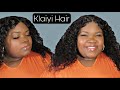 KLAIYI 13x5 Hand Tied Jerry Curly Middle Part Lace Front Human Hair Wig Review