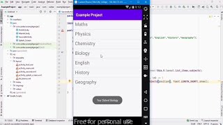 How to handle ListView item click | Android Studio