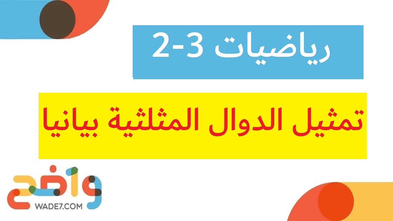 تمثيل الدوال المثلثية بيانيا