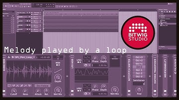 How a percussive loop can play a melody in Bitwig Studio
