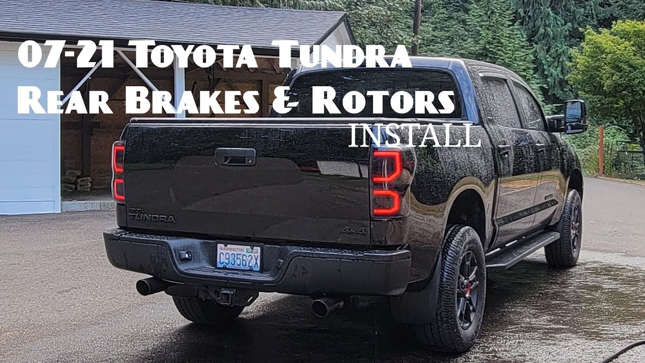 Toyota Tundra Brake & Rotor Install!! - YouTube