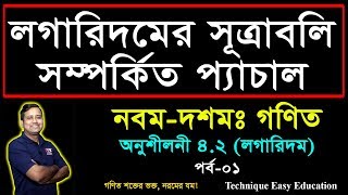 লগারিদমের সূত্রাবলি সম্পর্কিত প্যাচাল || লগারিদম || Logarithm formulas || SSC Math 4.2 (P-1)