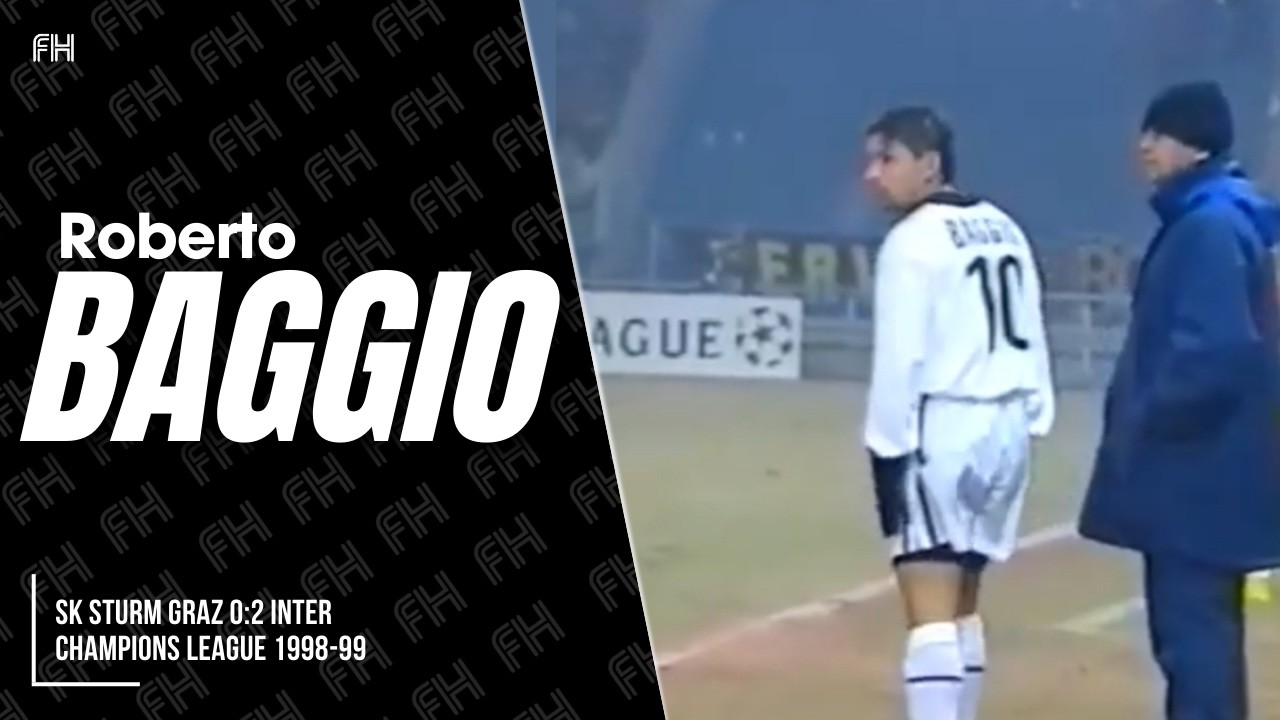 Roberto Baggio ○ SK Sturm Graz 0:2 Inter ○ Champions League 1998