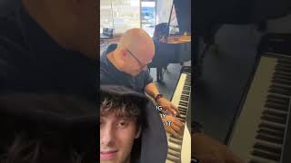 Video thumbnail of "dad playing ‘golden hour’ by JVKE after hearing it once vid creds: @PianoDadDan #shorts"