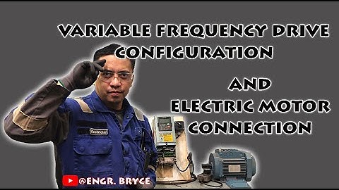 VACON VARIABLE FREQUENCY DRIVE CONFIGURATION AND ELECTRIC MOTOR CONNECTION