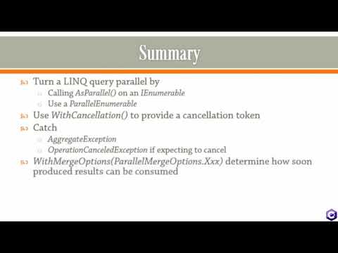 Summary - Parallel LINQ C# # Part #31