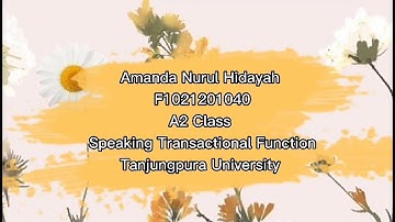 Practicing the Conversation Gambits - Speaking for Transactional Function