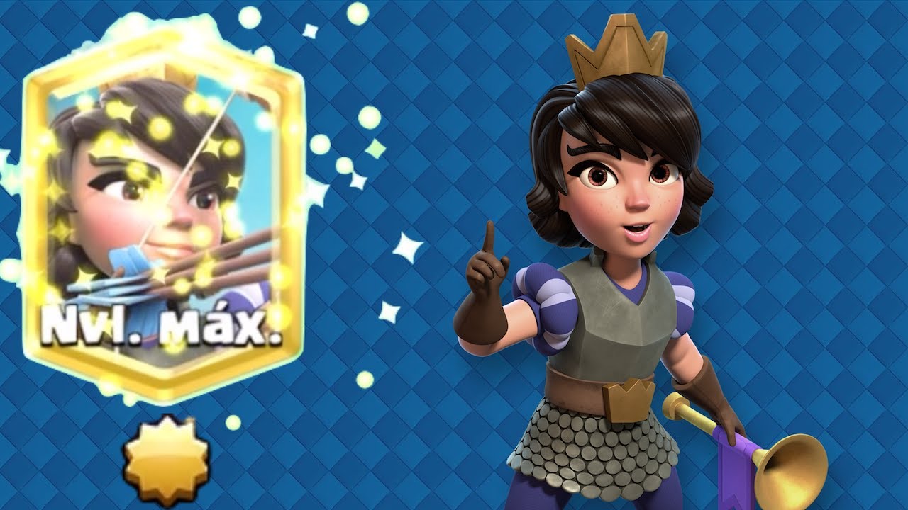 Clash Royale PRINCESA NIVEL ESTELAR - YouTube
