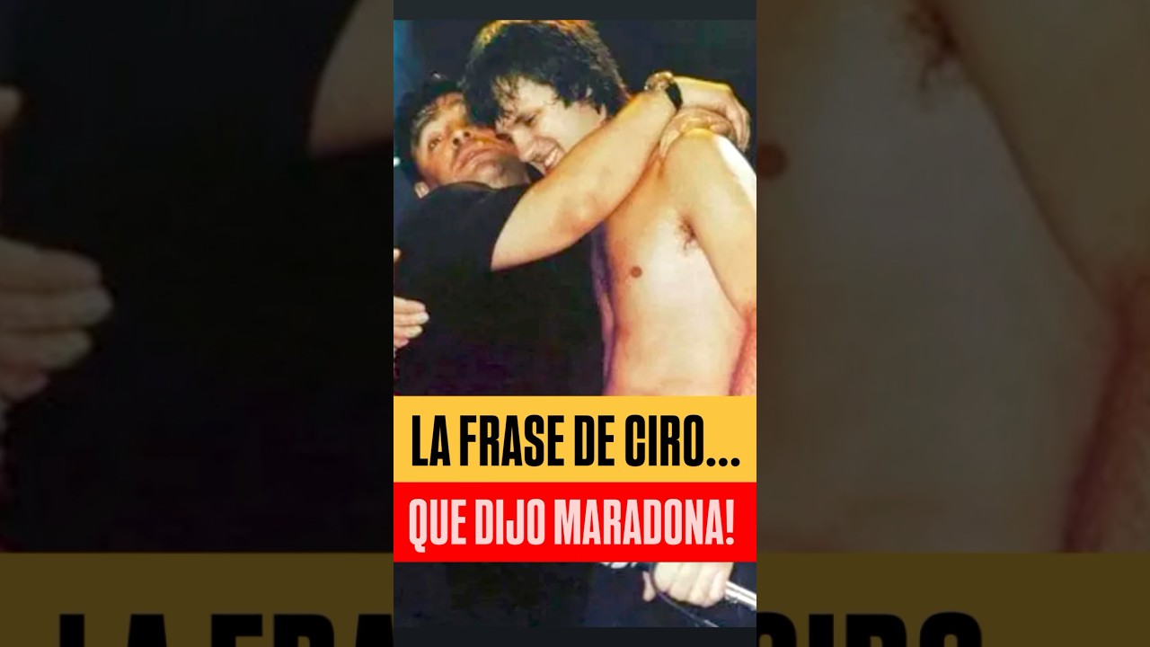 ANDRÉS CIRO le dijo una frase épica a MARADONA… 