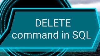 DELETE command in SQL || SQL in telugu
