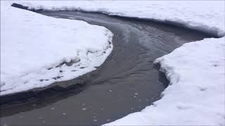 Small-scale meander in melt-water stream