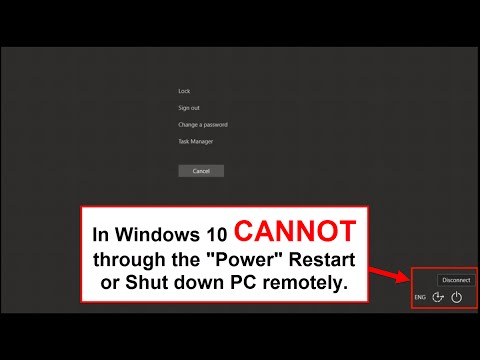 Windows 10 - PC shut down or restart remotely over Remote Desktop Connection hqdefault