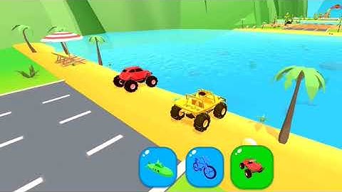Shape shifting 🚜🚁🚦🚴🚕 All levels Gameplay walkthrough Android, iOS |level 235 | #shapeshifting