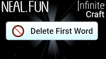 How to Make Delete First Word in Infinite Craft | Get Delete First Word in Infinite Craft