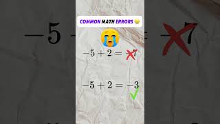 Common Math Errors