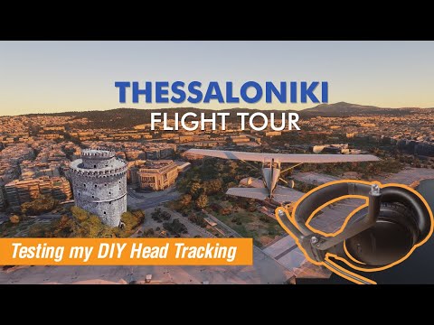Testing my FREE diy Head Tracking | MS Flight Simulator 2020 Flight Tour | Thessaloniki Mod [HD]