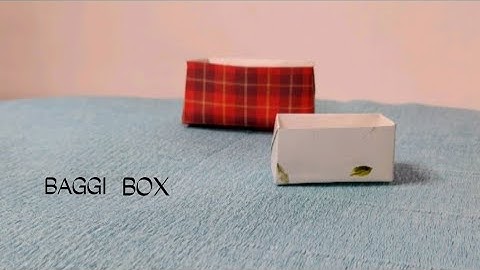 Origami Baggi Box / How to make an Origami Baggi Box / paper craft