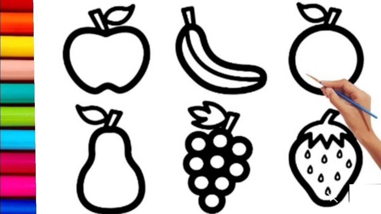 how-to-draw-and-colour-fruits-fruits-drawing-coloring-for-kids
