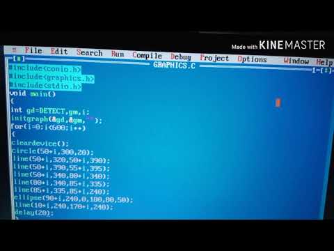 How to make a moving man in graphics using c || moving man|| coding in c moving man || graphics