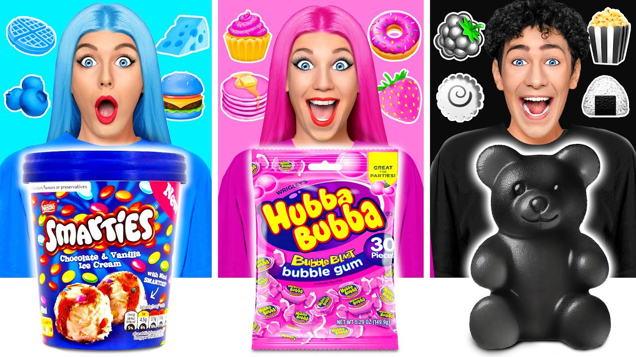 Makanan Warna Yang Sama Tantangan | Dapur Lezat Hacks Multi DO Fun Challenge