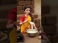 Mini Doll Making Sweet Jalebi in Village Kitchen 🍯 | Feeding Kids #Shorts