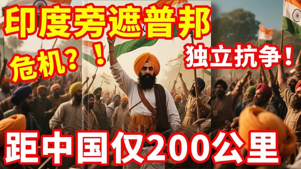距中国仅200公里，印度旁遮普邦一旦独立，后果有多严重？ #地理#印度#旁遮普邦#独立