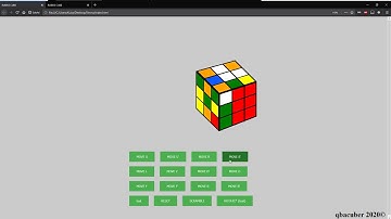 Rubiks Cube in JavaScript (HTML & CSS) 3D