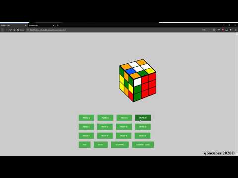 Rubiks Cube in JavaScript (HTML & CSS) 3D