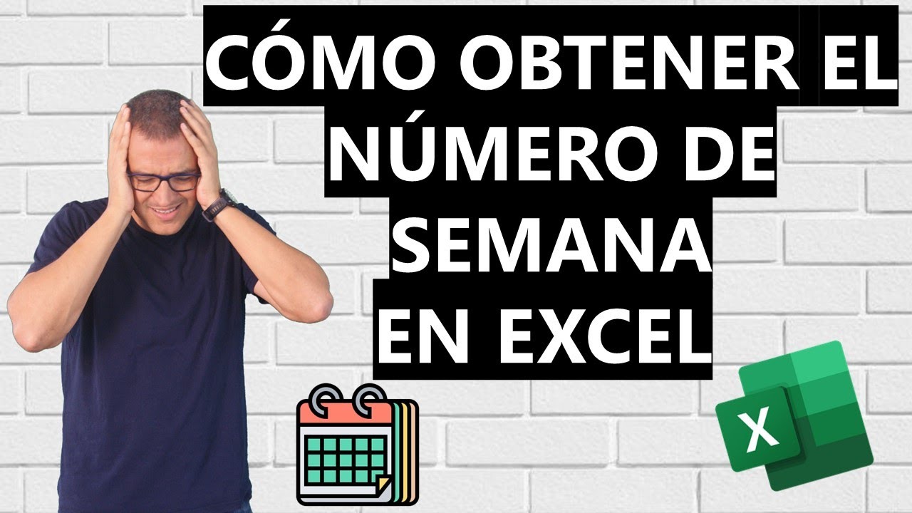 Cómo obtener el número de semana en Excel - YouTube