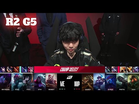 WE vs NIP - Game 5 | Round 2 S14 LPL Spring Playoffs 2024 | Team WE vs Ninjas in Pyjamas G5 full