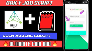 😏 Daily Job app Coin Adding || Ultimate coin add ||Daily withdraw🙄 @ScriptMaker