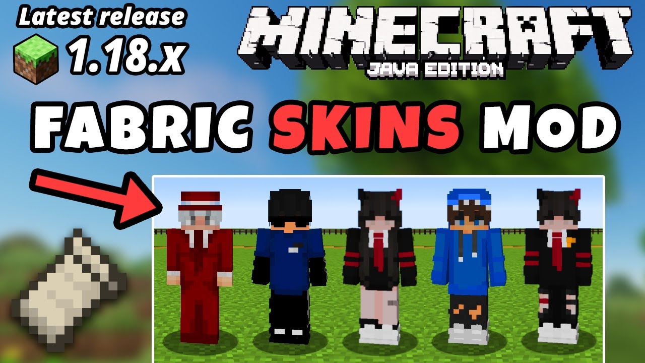 Minecraft Java 1.18.1 Best Fabric Skins Mod Skins Not working